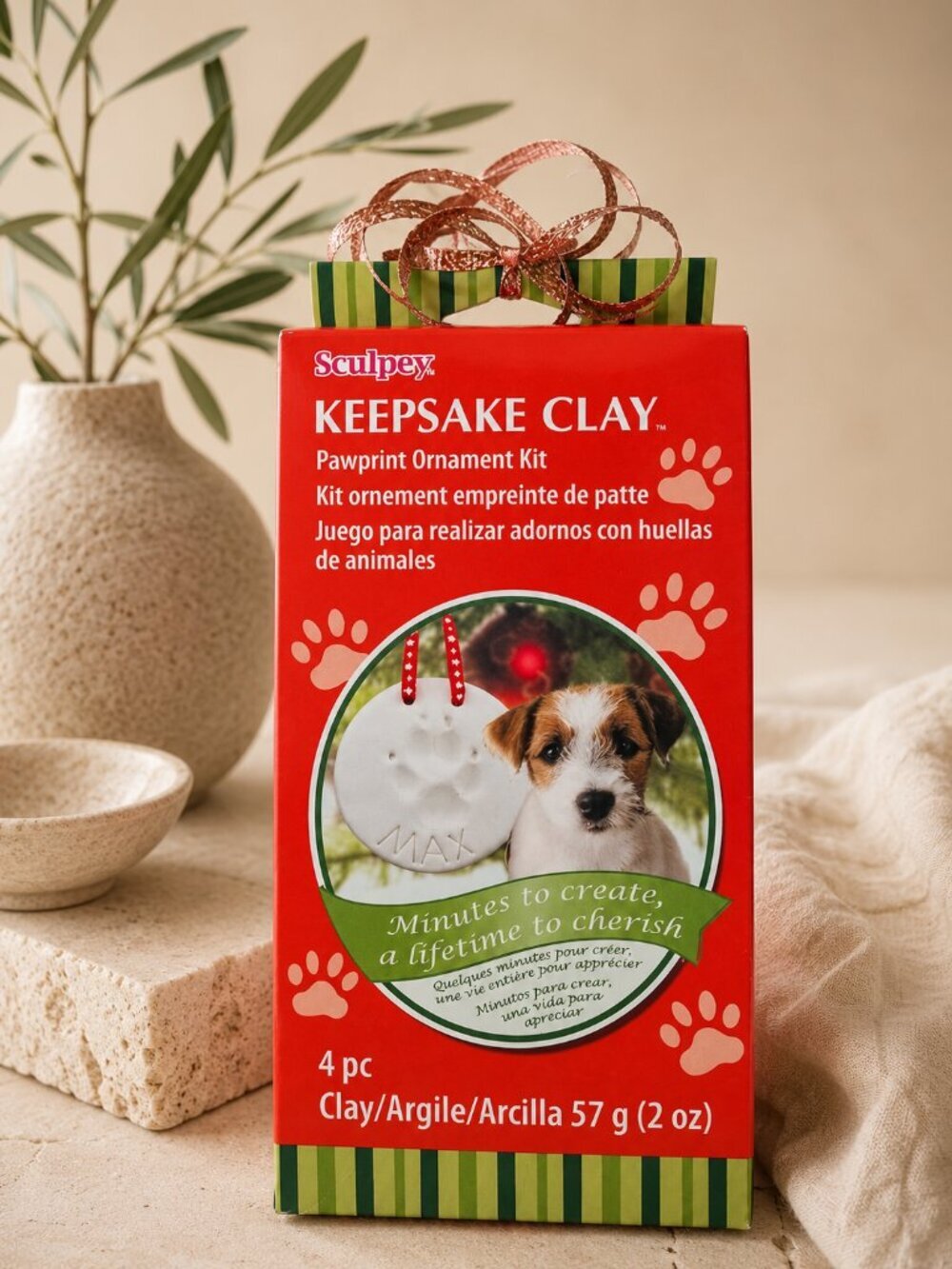 Sculpey Keepsake Pet Paw Print Ornament Kit - NEW IN BOX